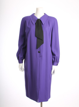 Valentino Purple Button Down Dress