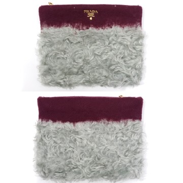 Prada Wool Mohair Clutch